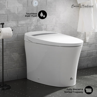 Viro Smart Tankless Elongated Toilet, Touchless Vortex™ Dual-Flush 1.1/1.6 gpf