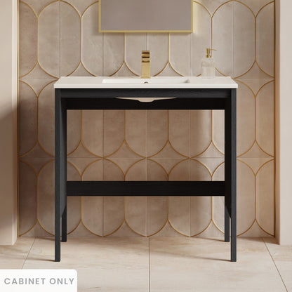 Forme 36" Modular Freestanding Bathroom Vanity Cabinet without Top in Black Oak