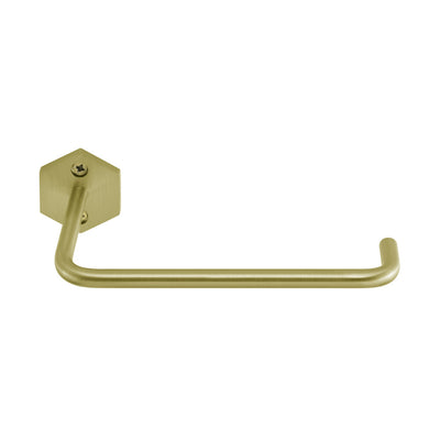 Brusque Toilet Paper Holder in Brushed Gold