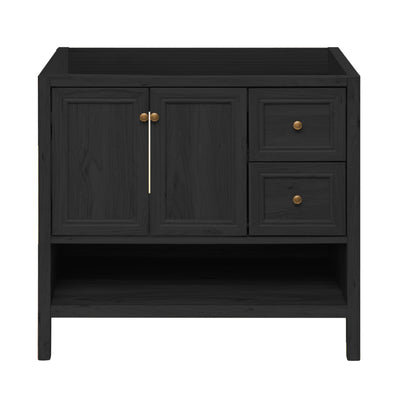 Chateau 36" Freestanding Bathroom Vanity Cabinet without Top in Black Oak