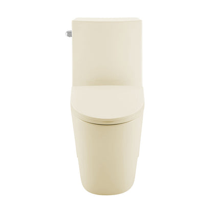 St. Tropez One-Piece 14" Rough-in 1.28 GPF Left-Hand Vortex Flush Elongated Toilet in Glossy Bisque