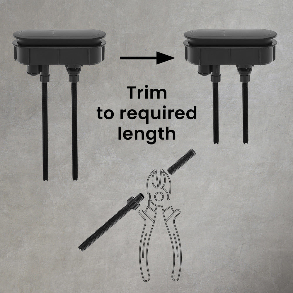 Toilet Hardware Black (SM-1T254HB)