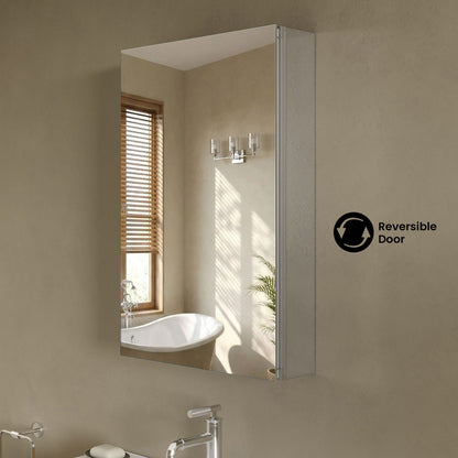 Cache 20 x 30 Rectangle Recessed/Wall Mount Medicine Cabinet with Mirrored Sides