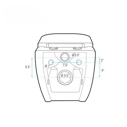 Ivy Wall Hung Elongated Toilet Bowl, Black Hardware