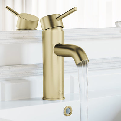 Ivy Single Hole, Single-Handle, Bathroom Faucet in Brushed Gold