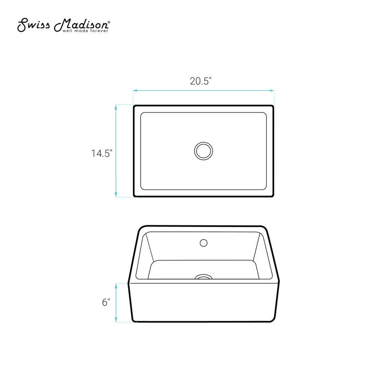 Voltaire 17 Rectangle Ceramic Vessel Sink