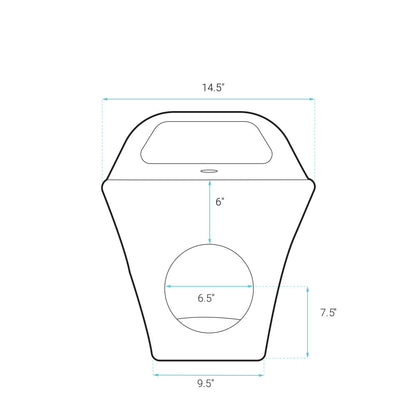 Carre Floor Mount Classic Bidet in Glossy White