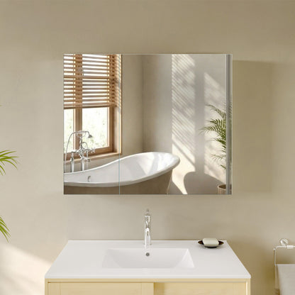 Cache 36 x 30 Rectangle Recessed/Wall Mount Medicine Cabinet with Mirrored Sides