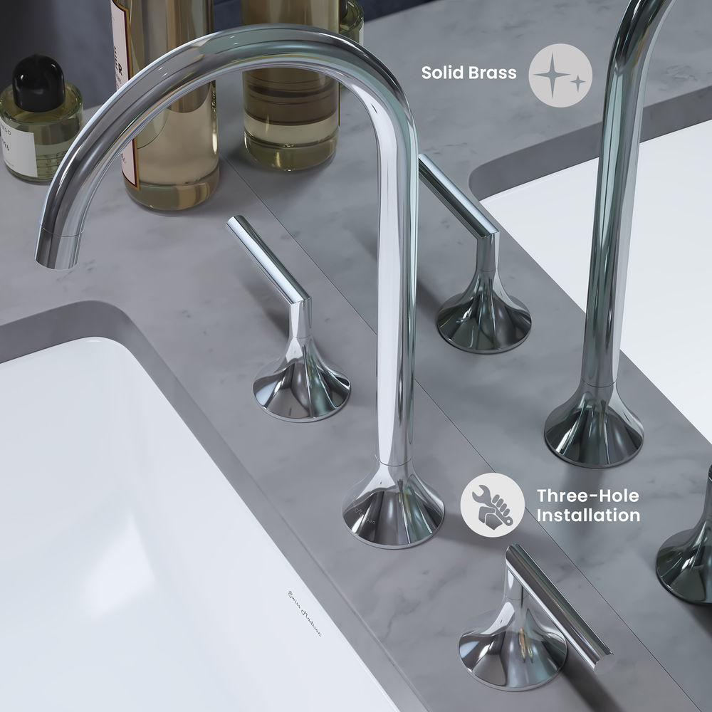 Daxton 8 in. Widespread Bathroom Faucet in Chrome