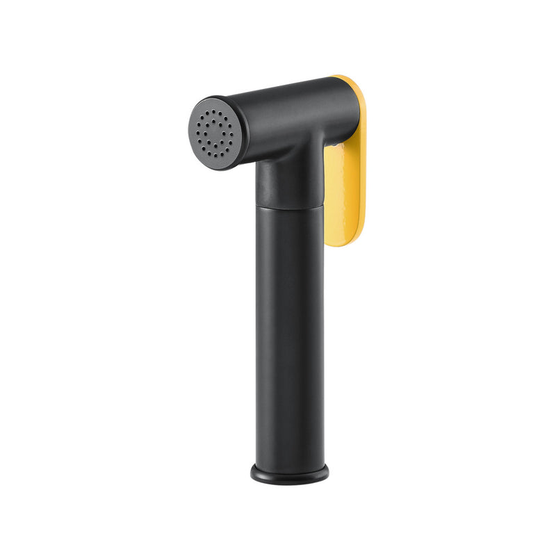 Avallon Pro Kitchen Faucet in Matte Black & Yellow