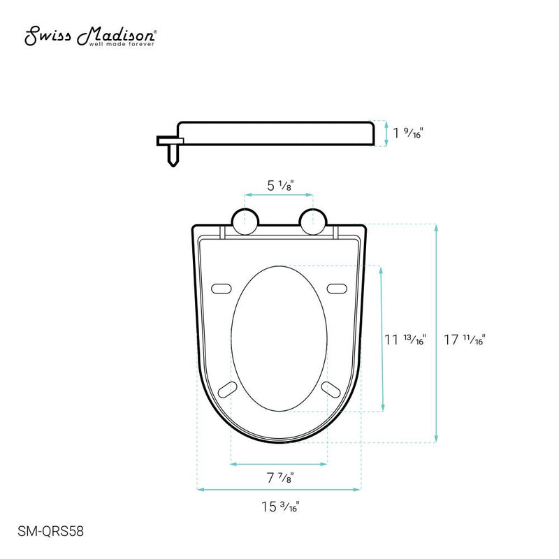 Quick-Release UF Seat for St. Tropez Vortex™ flush Toilets