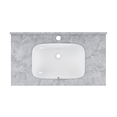 Avancer 36'' Wall Mount Sink In Storm Grey