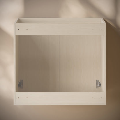 Cascade 24" Wall-Mounted Bathroom Vanity Cabinet without Top in White Oak