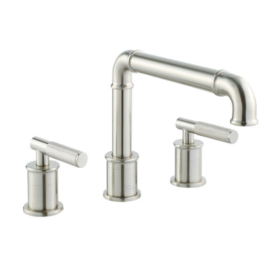 Avallon 8 in. Widespread, Sleek Handle, Bathroom Faucet in Brushed Nickel