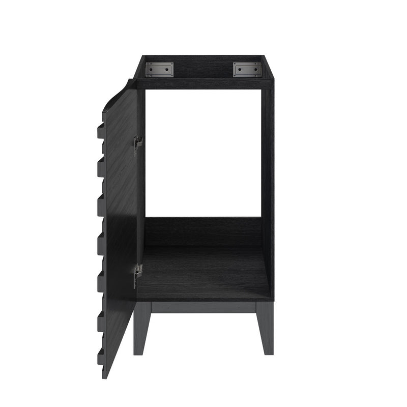 Cascade 18" Bathroom Vanity in Black - Cabinet