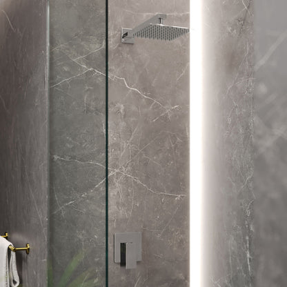 Concorde Single-Handle 1 Spray 8" Wall Mounted Fixed Shower Head in Chrome (Valve Included)