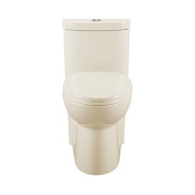 Sublime One-Piece Elongated Dual-Flush Toilet in Bisque 1.1/1.6 gpf