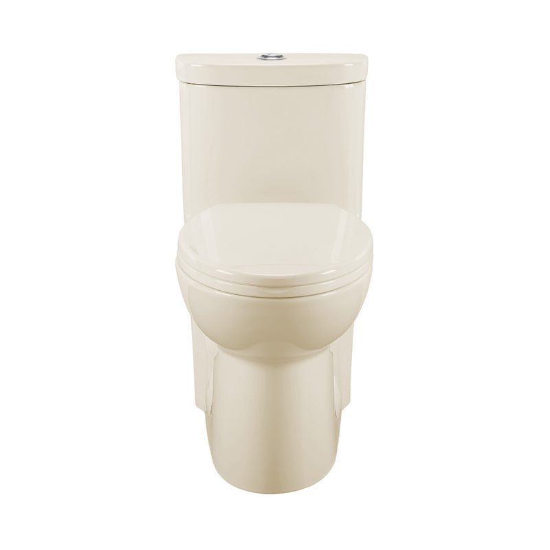 Sublime One-Piece Elongated Dual-Flush Toilet in Bisque 1.1/1.6 gpf