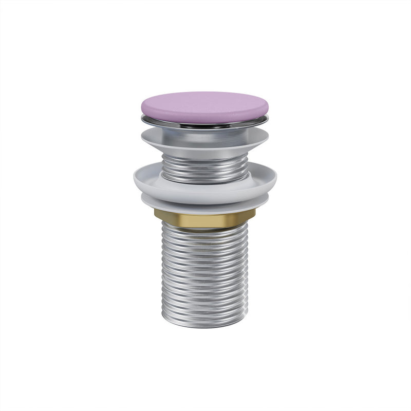 Lisse Concrete Bathroom Sink Non-Overflow Pop Up Drain in Matte Lavender