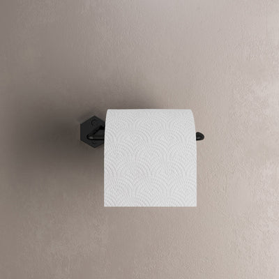 Brusque Toilet Paper Holder in Matte Black