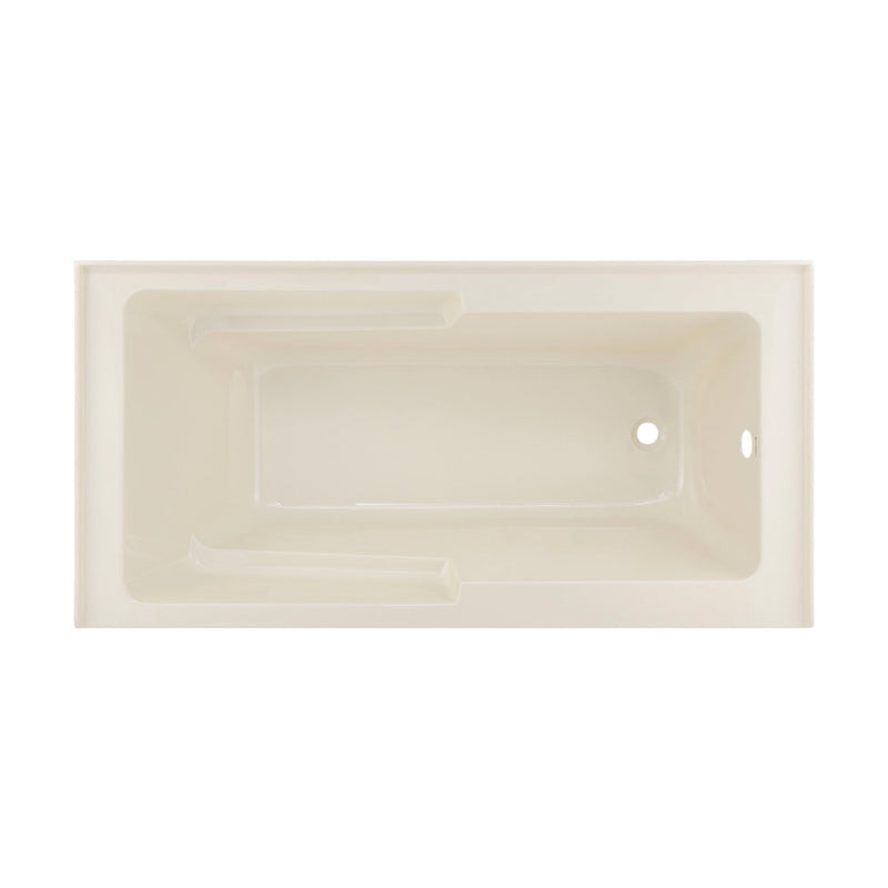 Voltaire 60" x 30" Right-Hand Drain Alcove Bathtub with Apron in Bisque