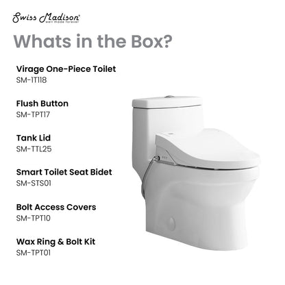 Virage One-Piece Toilet with Vivante Smart Seat 1.1/1.6 gpf