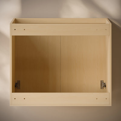 Cascade 30" Wall-Mounted Bathroom Vanity Cabinet without Top in Natural Oak