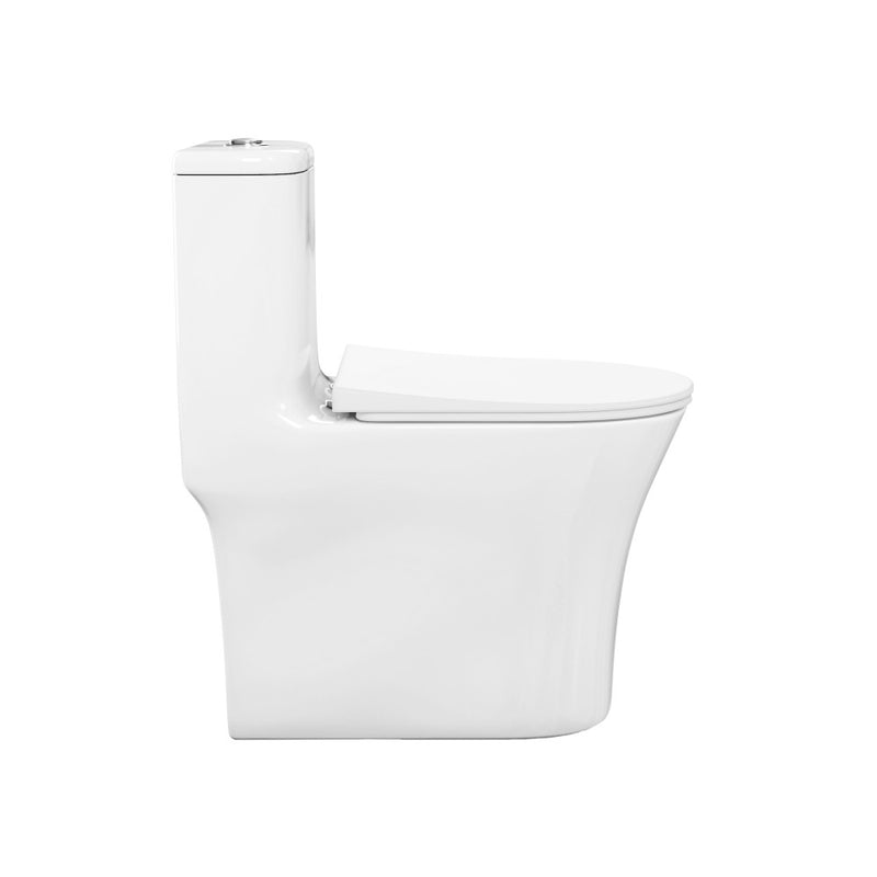 TWISTER Dual Flush, Cascade One-Piece Compact Toilet, 1.1/1.6 GPF