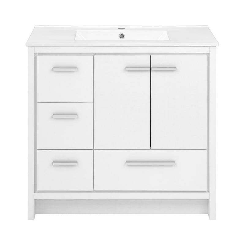 Virage 36 Freestanding, Bathroom Vanity in White