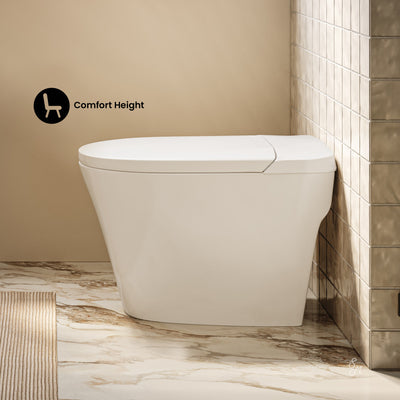 Hugo H Tankless Toilet 12" Rough-in 1.1 GPF ADA Toilet with Integrated Tank in Glossy White