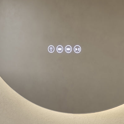 Aura 24" x 36" Pill Shaped LED Anti-Fog Smart Mirror with Bluetooth