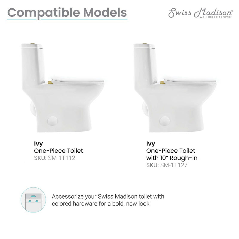 Toilet Hardware Brushed Gold (SM-1T112)