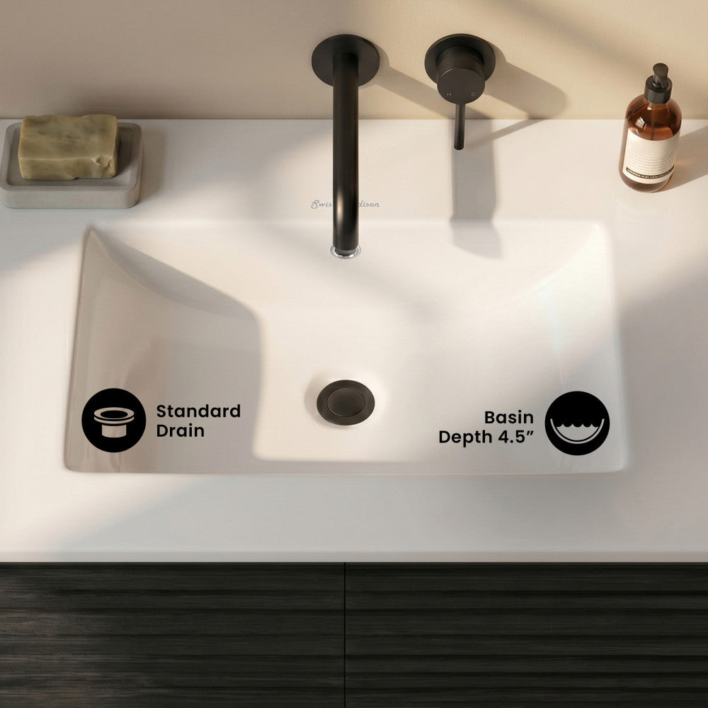 24" Vanity Top Without Faucet Hole