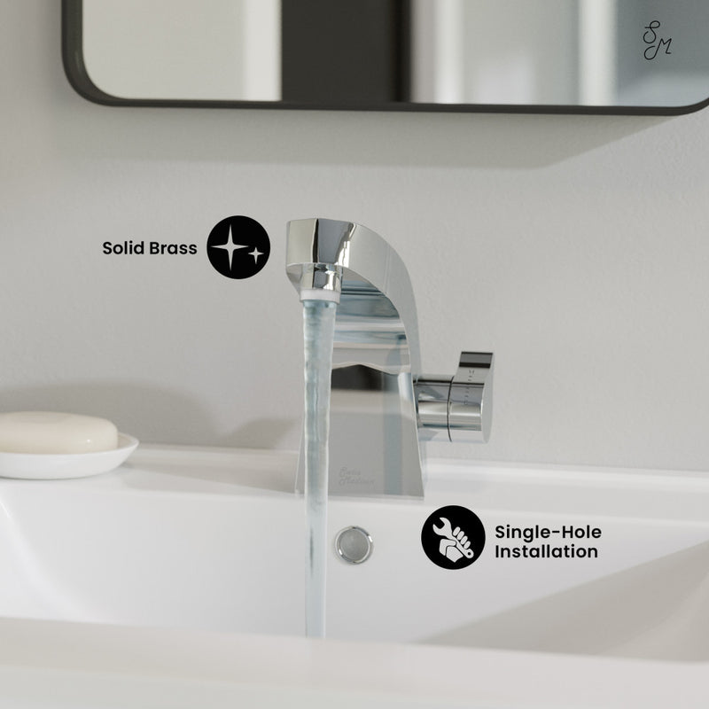 Virage 7 Single Handle, Bathroom Faucet in Chrome