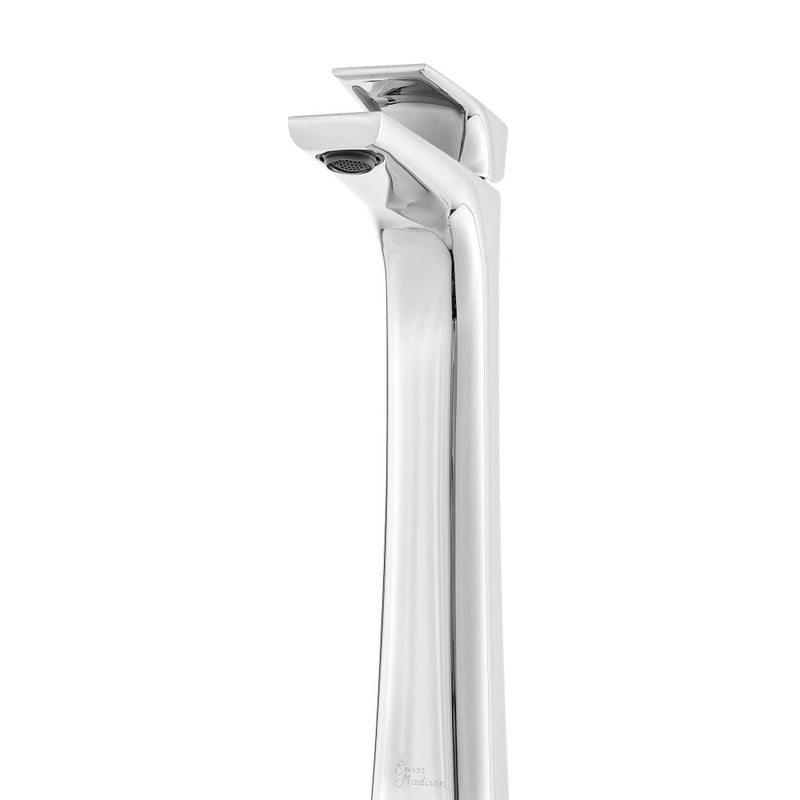 Monaco Single Hole, Single-Handle, High Arc Bathroom Faucet in Chrome