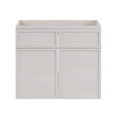 St. Tropez 24" Wall-Mounted Bathroom Vanity Cabinet without Top in White Oak