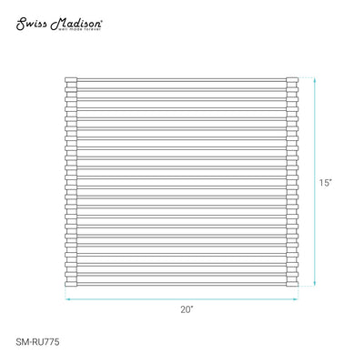 15 x 20 Stainless Steel Roll Up Sink Grid