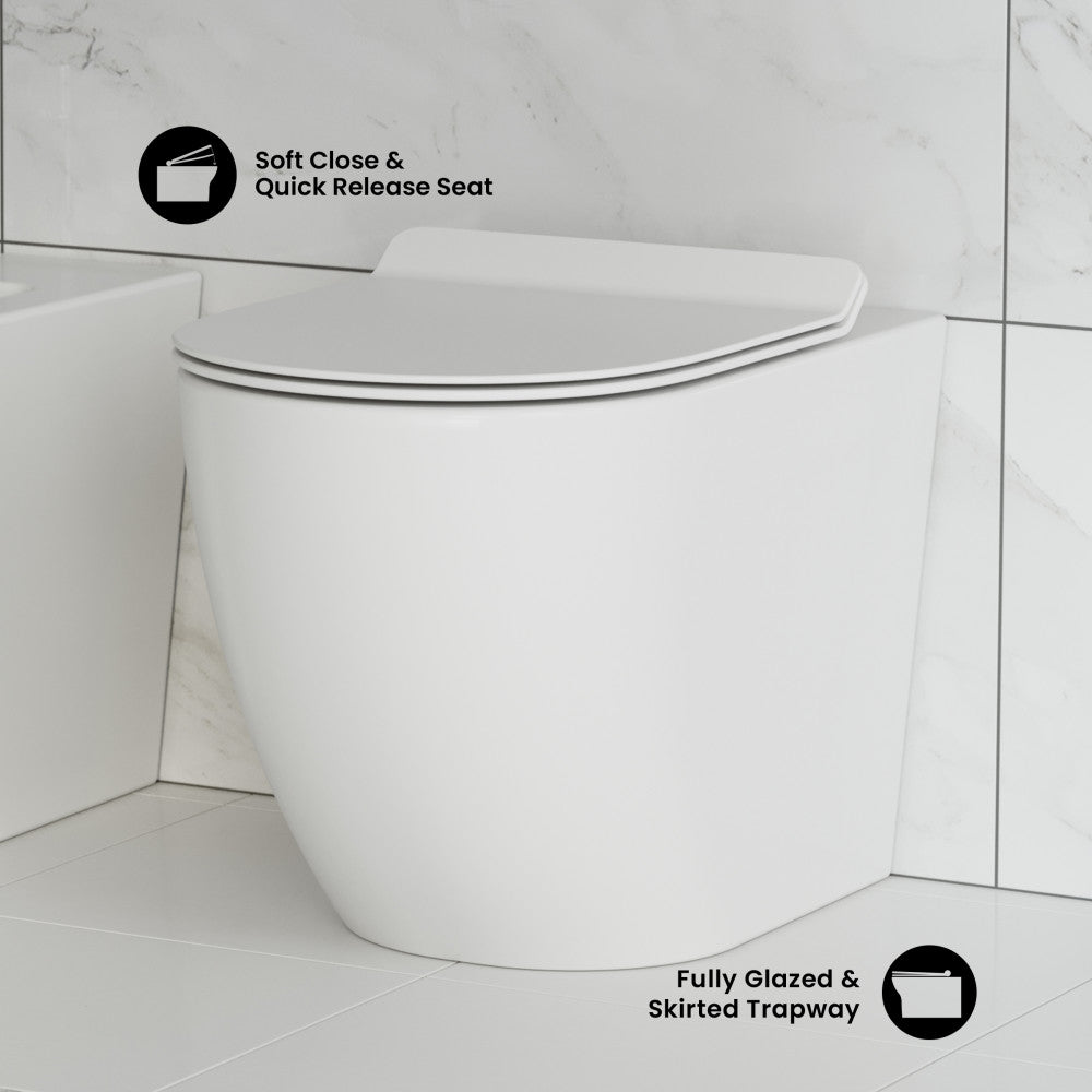 St. Tropez Back-to-Wall Elongated Toilet Bowl