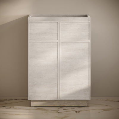 St. Tropez 24" Freestanding Bathroom Vanity Cabinet without Top in White Oak