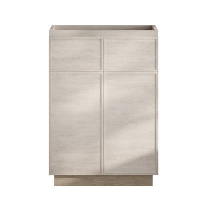 St. Tropez 24" Freestanding Bathroom Vanity Cabinet without Top in White Oak