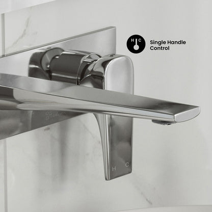 Monaco Single-Handle, Wall-Mount, Bathroom Faucet in Chrome