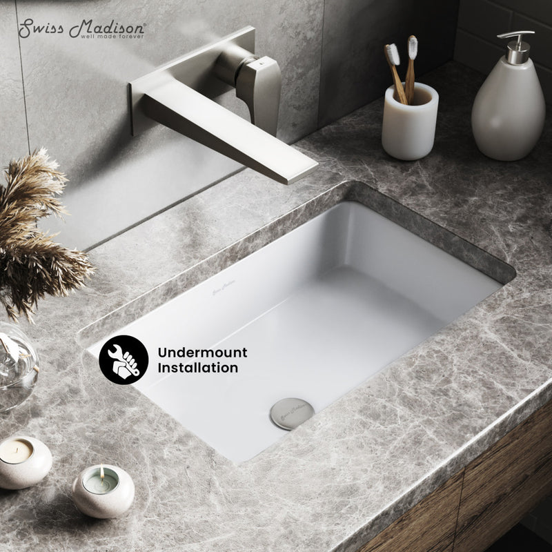 Voltaire 21 Rectangular Under-Mount Bathroom Sink