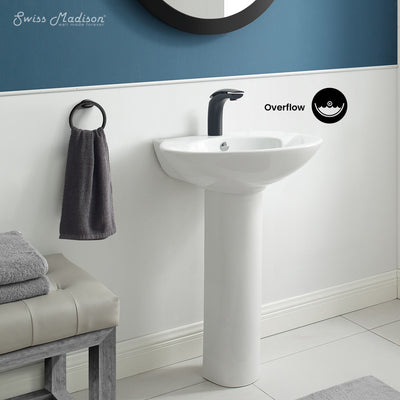 Plaisir Rounded Basin Pedestal Sink