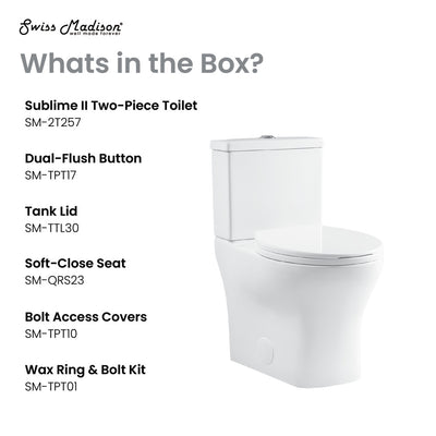 Sublime II Two-Piece Round Toilet Dual-Flush 0.8/1.28 gpf