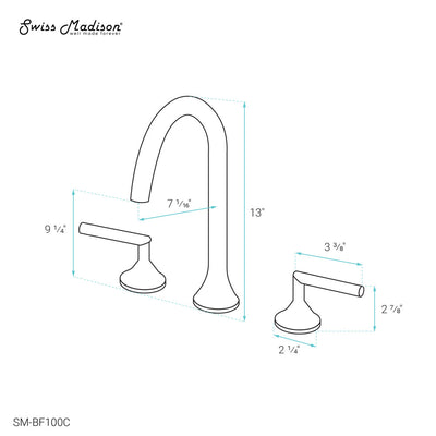 Daxton 8 in. Widespread Bathroom Faucet in Chrome