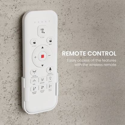 Remi Smart Toilet 12” Rough-in ADA Height in Glossy White with Integrated Tank, Auto-Open Lid, Foot Sensor