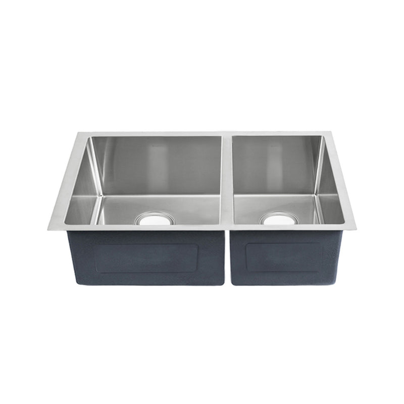 Rivage 33 x 20 Stainless Steel, Dual Basin, Undermount Kitchen Sink