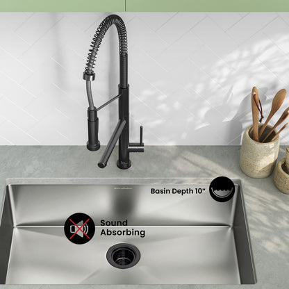 Rivage 32 x 19 Stainless Steel, Single Basin, Undermount Kitchen Sink