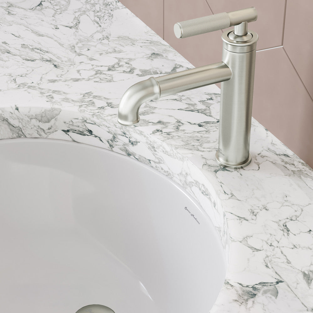 Avallon Single Hole, Single-Handle Sleek, Bathroom Faucet in Brushed Nickel