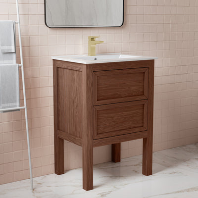 Nadar 24" Bathroom Vanity in Walnut